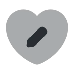 Heart Edit SVG Icon